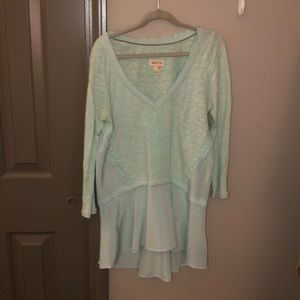 Anthropology mint green blouse, barely worn